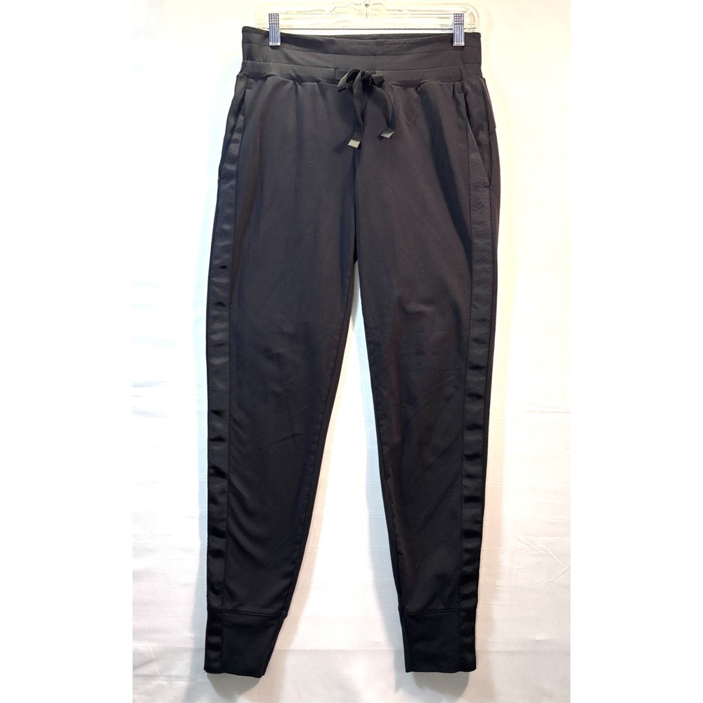 Athleta Women Black Metro Downtown Pull On  Pants Joggers travel Size Small Tall